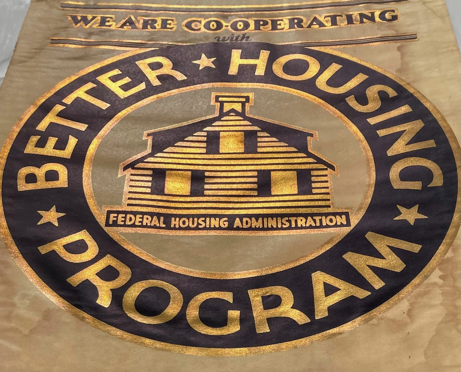 Rare FHA Vintage Poster~New Deal~Great Depression~National Housing Act of 1934
