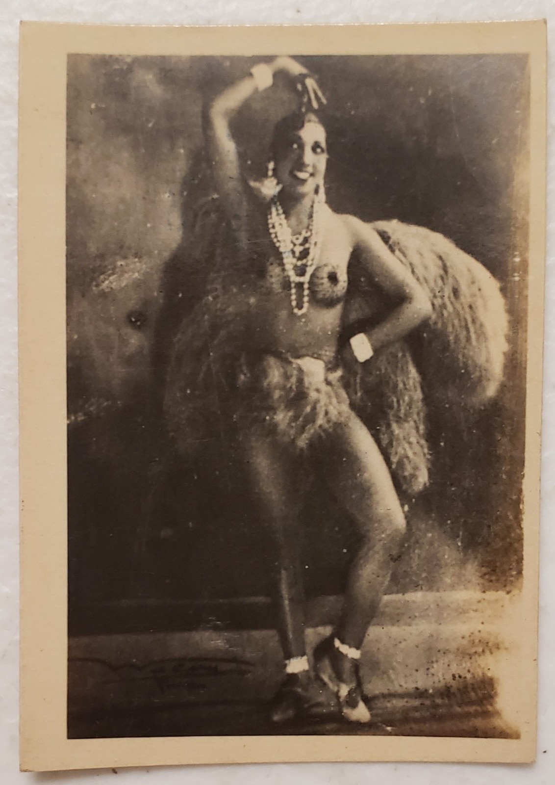 1920s/1930s Josephine Baker Aguilitas Tobacco/Cigarette Card Photo