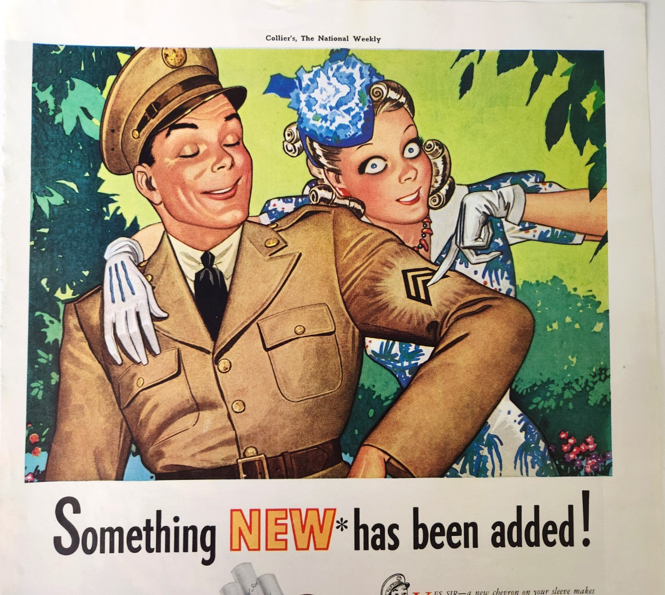 Old Gold Cigarettes WWII Couple Vintage 1941 Ad Advertising Magazine Print