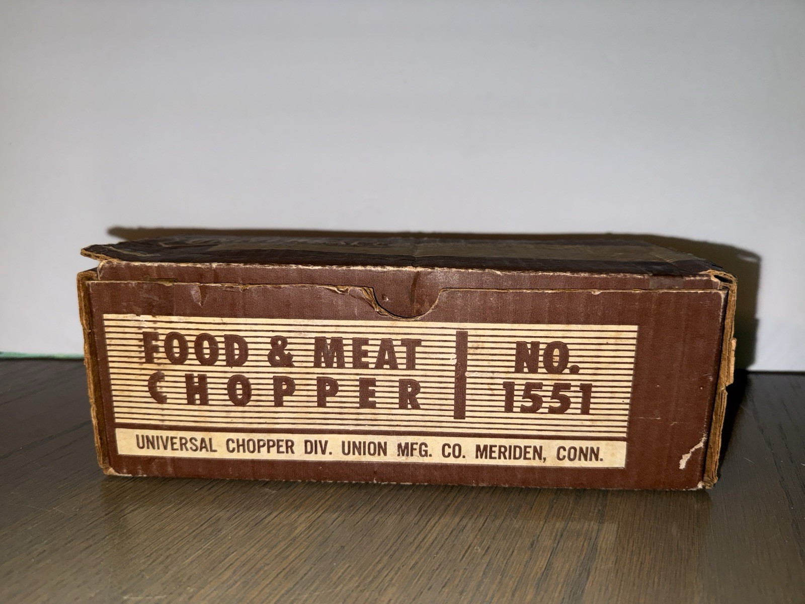 Vintage Universal No. 1551 Food and Meat Chopper Grinder w/ Original Box