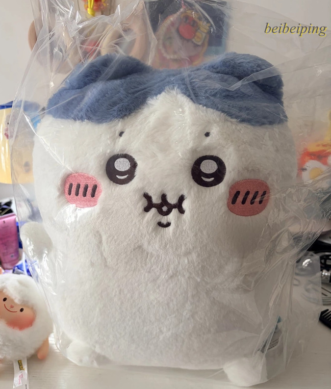 Official Authentic Chiikawa Bocchari Fat PlushDoll Hachiware H360×W360×D280 Gift