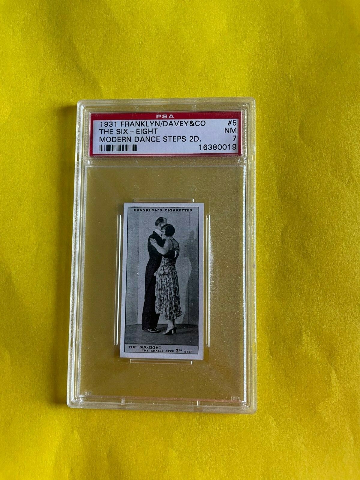 1931 FRANKLYN/DAVEY & CO. MODERN DANCE STEP 2D THE SIX-EIGHT #5 PSA 7