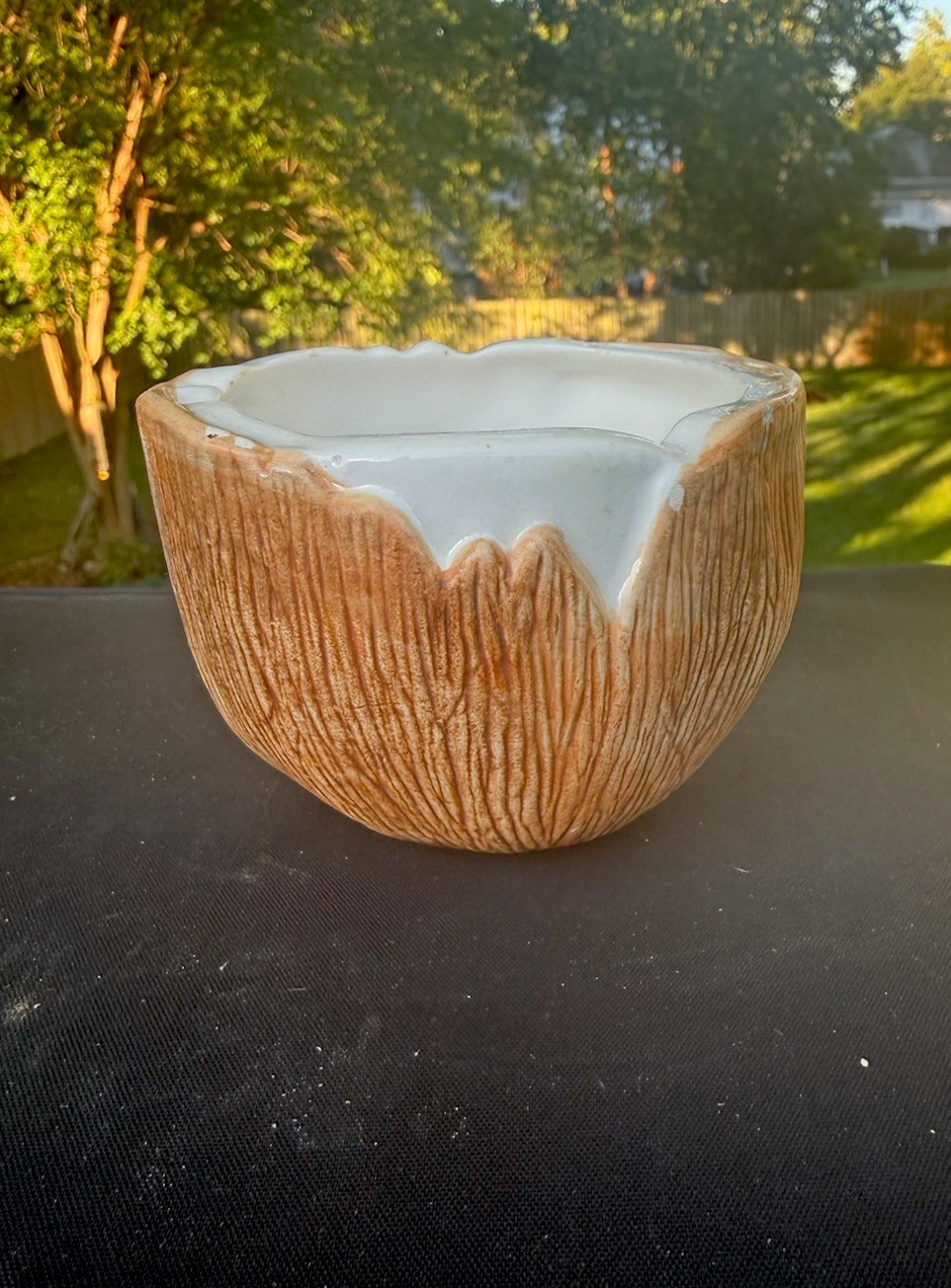Vintage Paul Marshall Cracked Coconut Tiki Mug