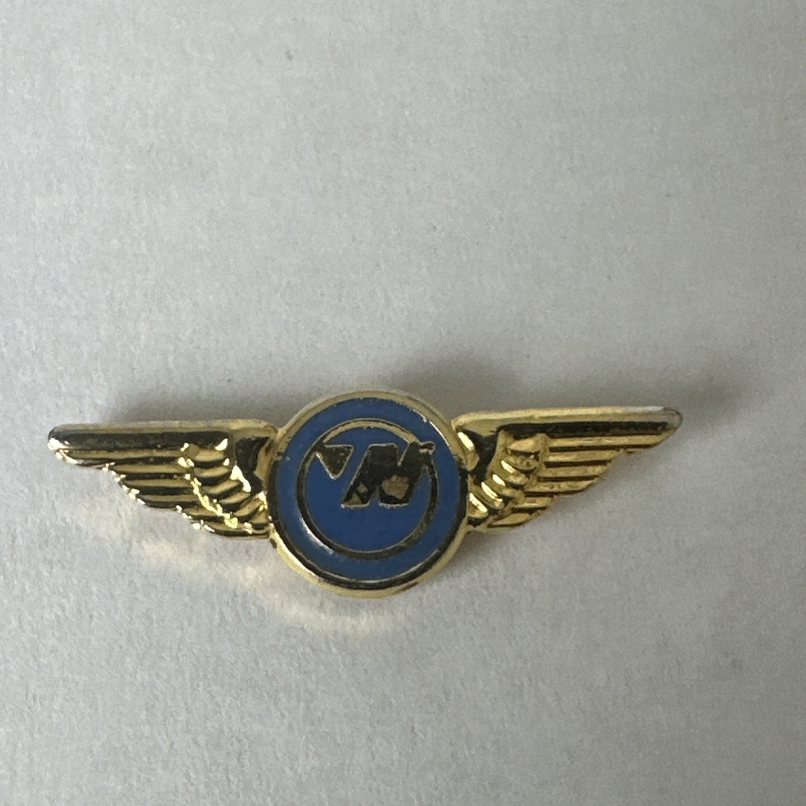 Vintage 1940s NorthWest Airlines Pin. Gold Toned Metal.
