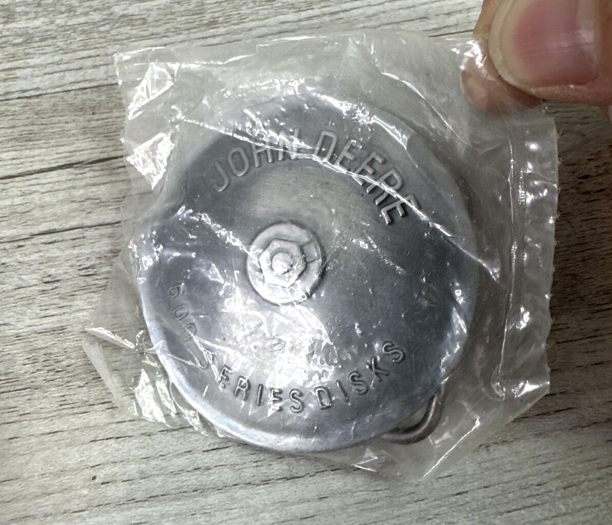 Vtg 1989 Collectible John Deere 600 Series Disks Blade Pewter Belt Buckle NEW