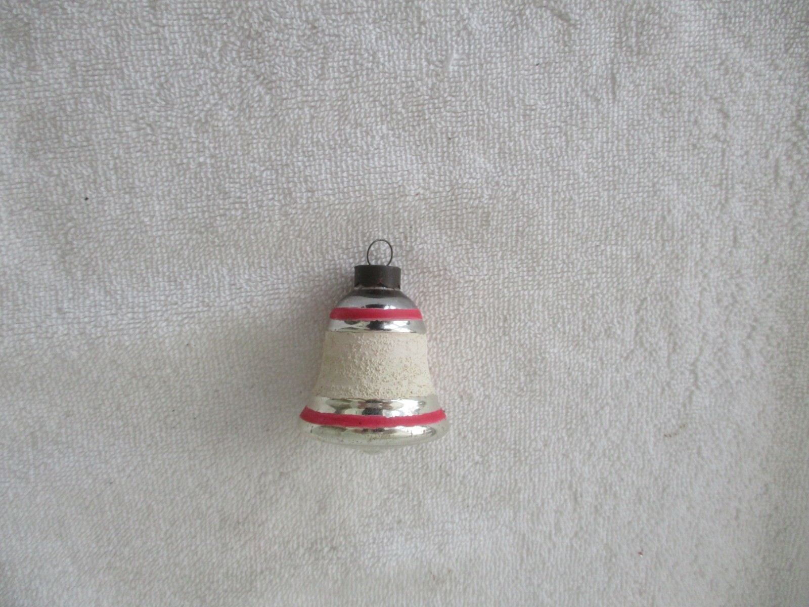 Vintage Christmas bell ornament, circa 1940s, made in US of A