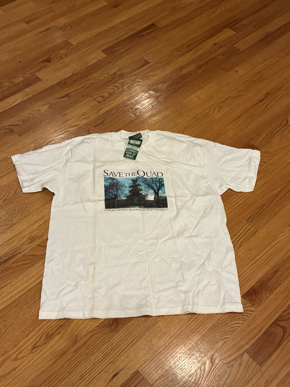 1997 YALE UNIVERSITY SHIRT w TAG -STERLING DIVINITY QUADRANGLE 