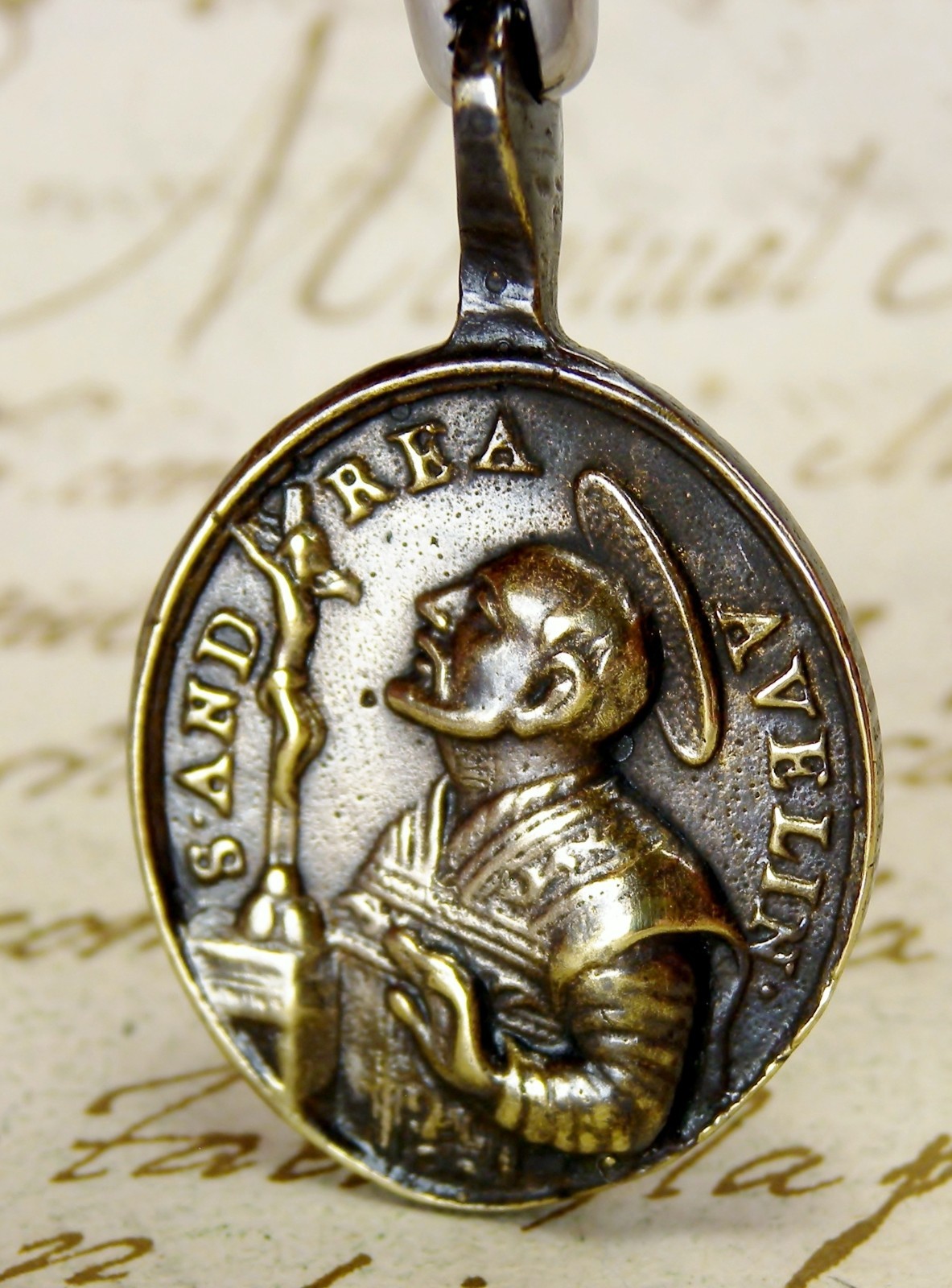 Antique 18th Century St Avellino St Cajetan Job-Seekers & Premature Death Medal