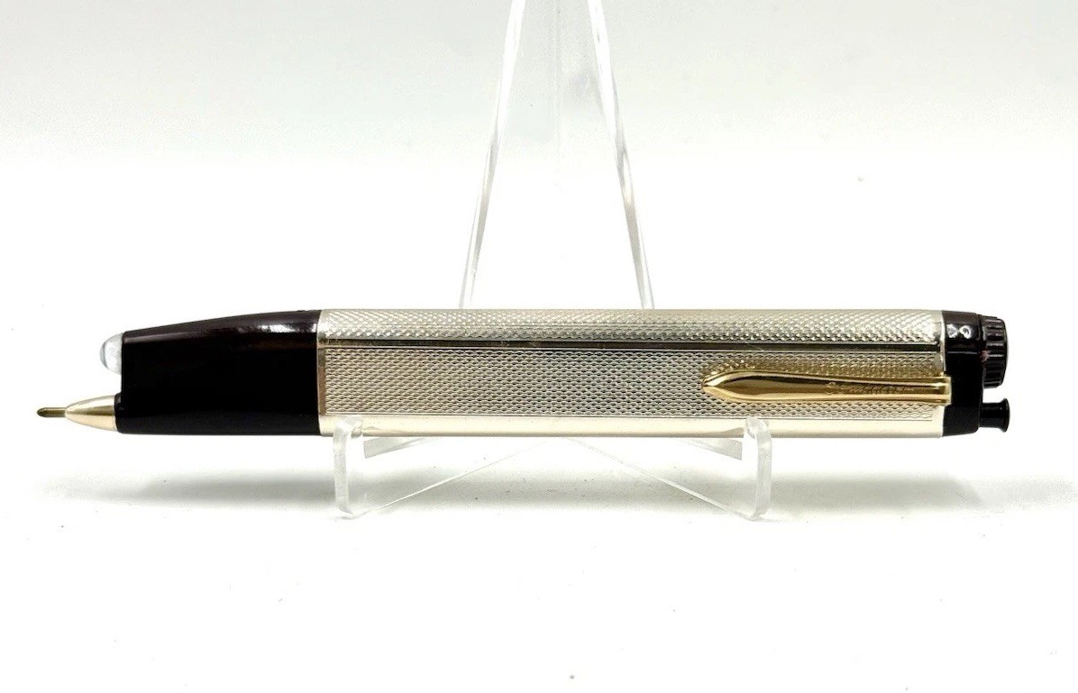 VINTAGE RARE OBSOLETE COMPACTOR LUX BALLPOINT TORCH / FLASHLIGHT PEN GERMANY