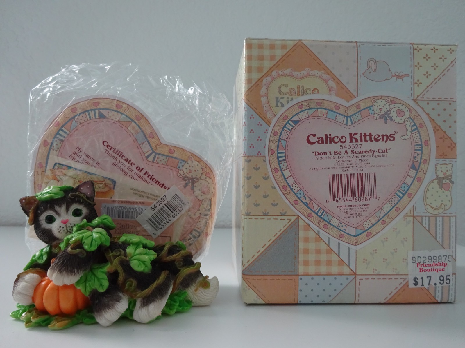 ENESCO CALICO KITTENS SET OF 6 NIB