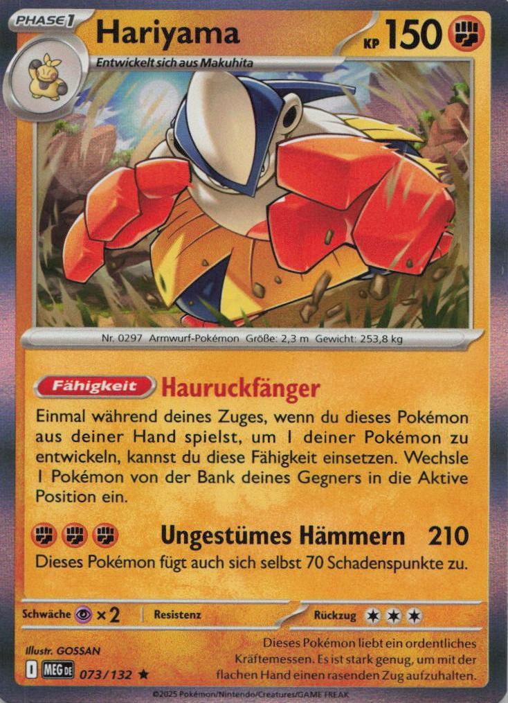 Pokemon Hariyama Mega Evolutions #73 NM DE