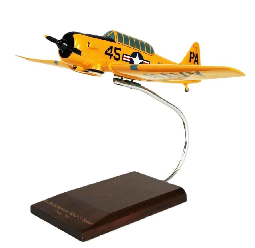 USN North American SNJ-3 Texan Trainer Desk Top Display Model 1/32 XX Airplane
