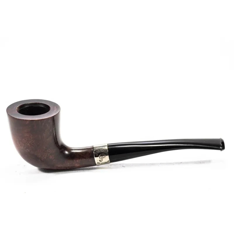 Peterson Aran Smooth Nickel Mounted Pipe (129) Fishtail Bent Dublin