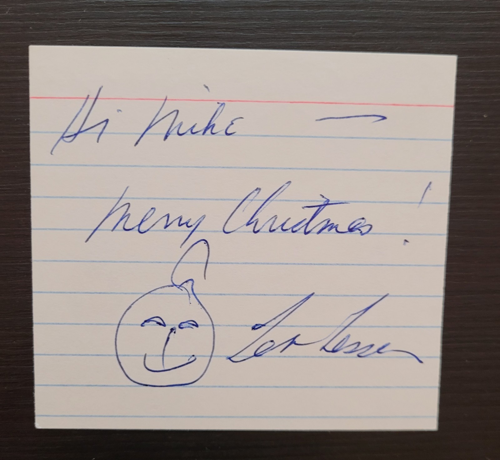 LEN LESSER SEINFELD EVERYBODY LOVES RAYMOND UNCLE LEO AUTOGRAPH SKETCH RARE