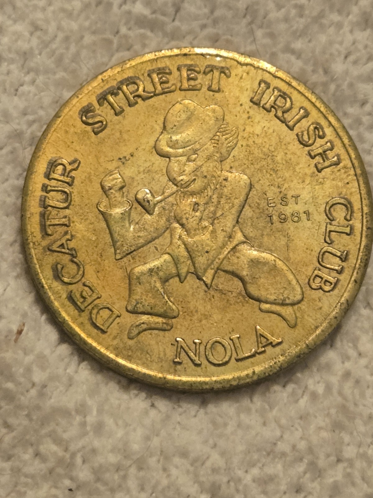 1980 Mystic Order of Muses Roaring 20s Daphne Mardi Gras Doubloon Medal Heavy