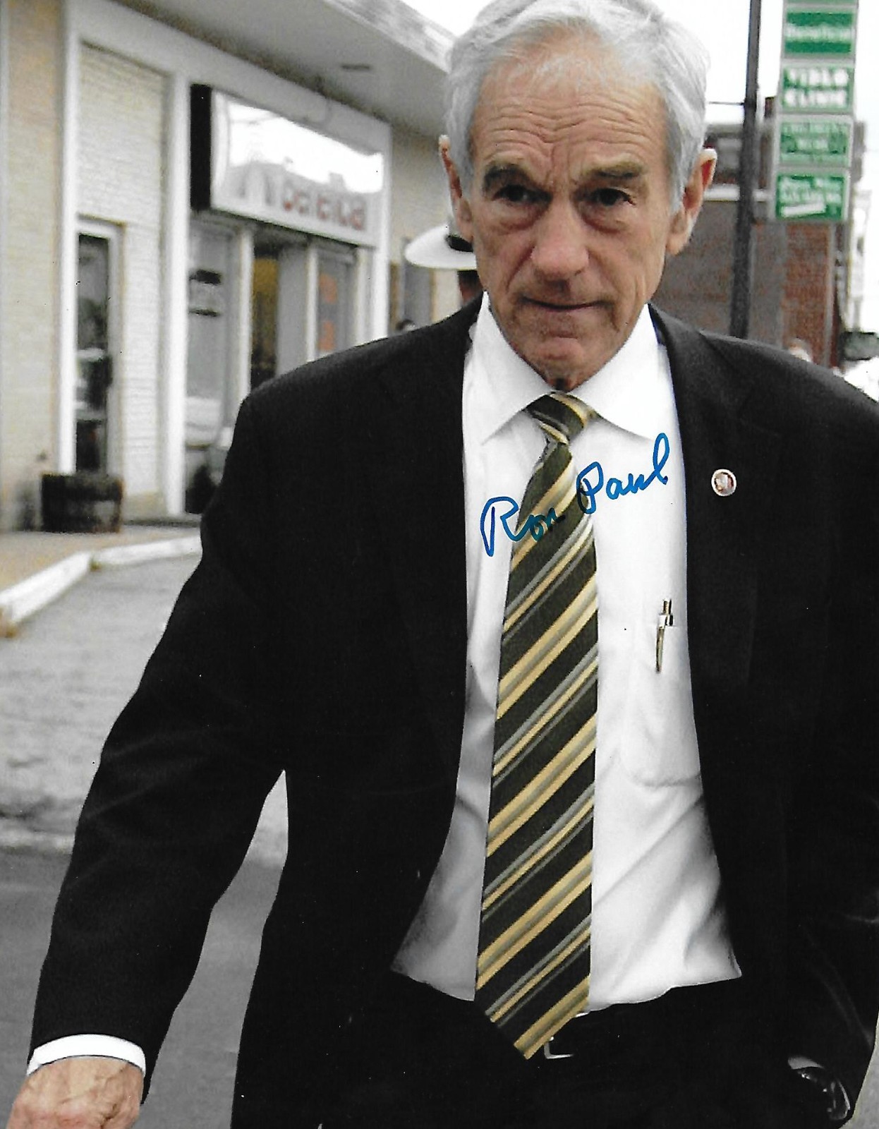 Ron Paul autographed 8x10 photo 2012 Republican Candidate PROOF RARE COA LOOK