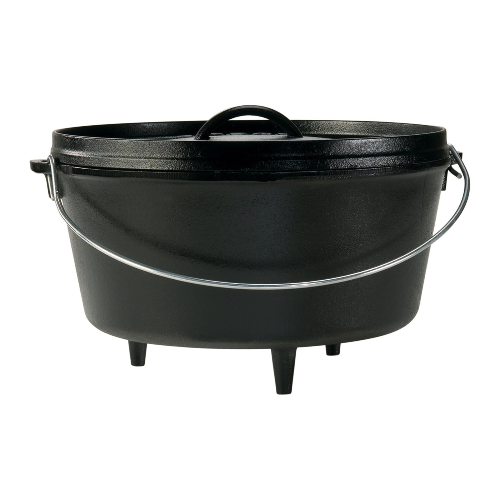 Cast Iron Camp Dutch Oven 8 Quart Deep Pot With Flanged Lid