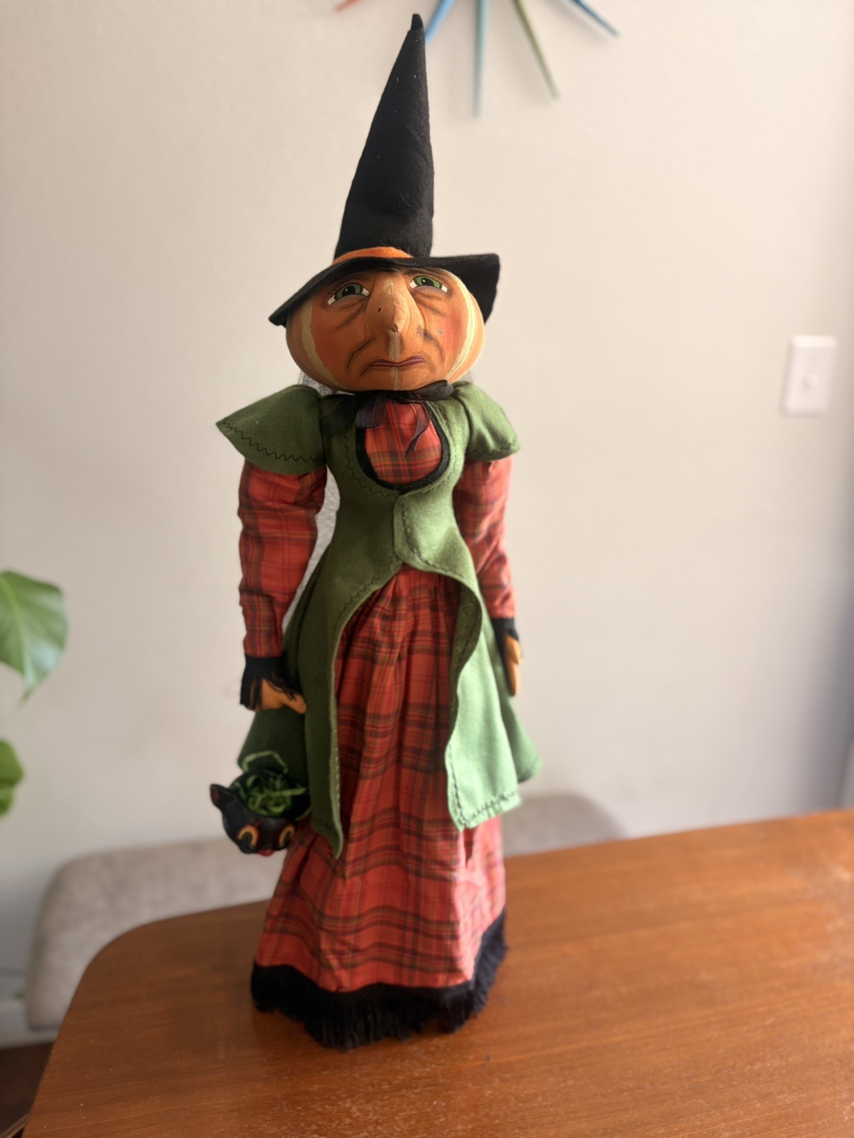 JOE SPENCER  GATHERED TRADITIONS OPHELIA WITCH RARE 33in Halloween decor w/ tags