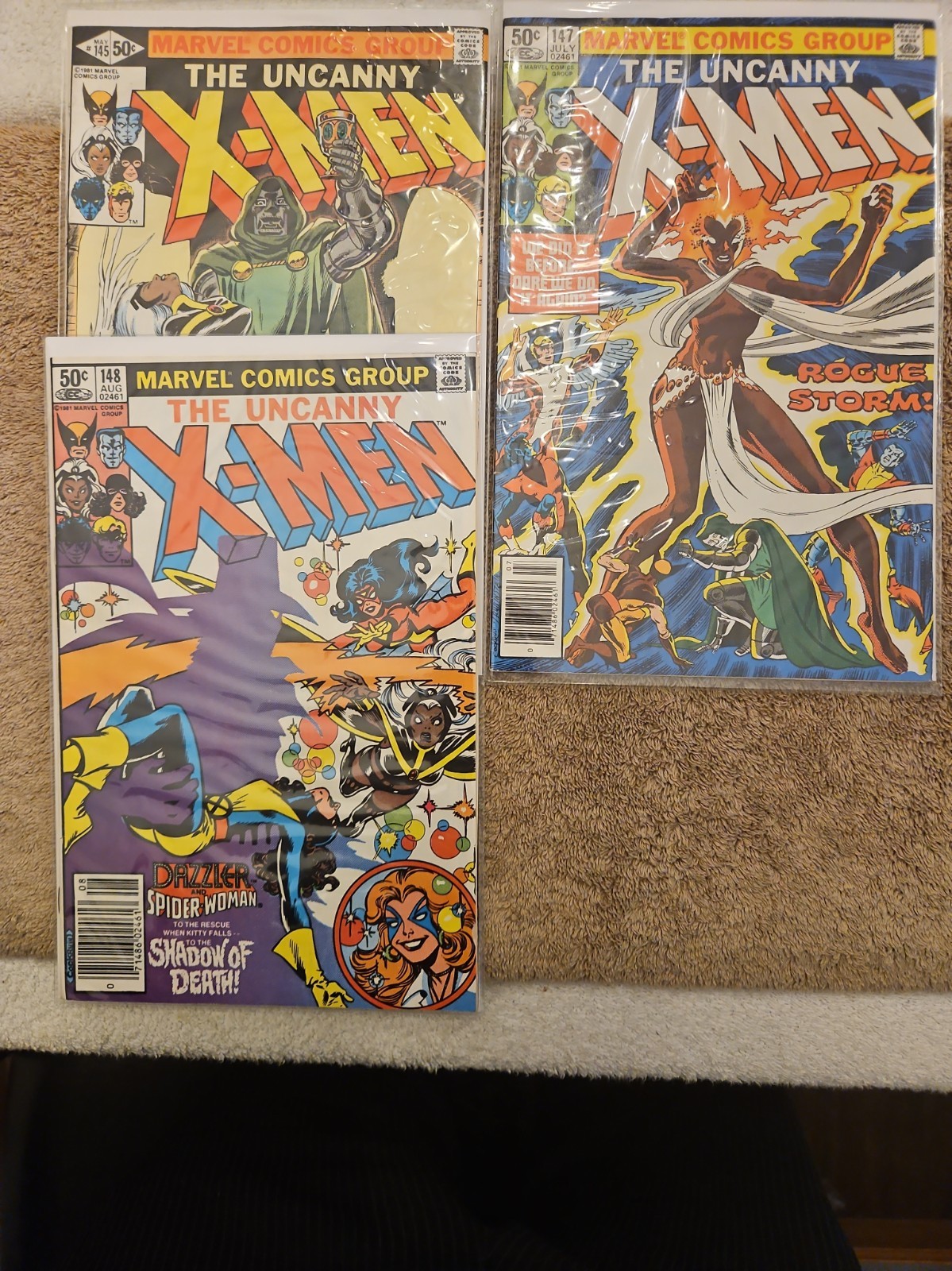 The Uncanny X-Men Lot Of Seven Comics Between #145-175