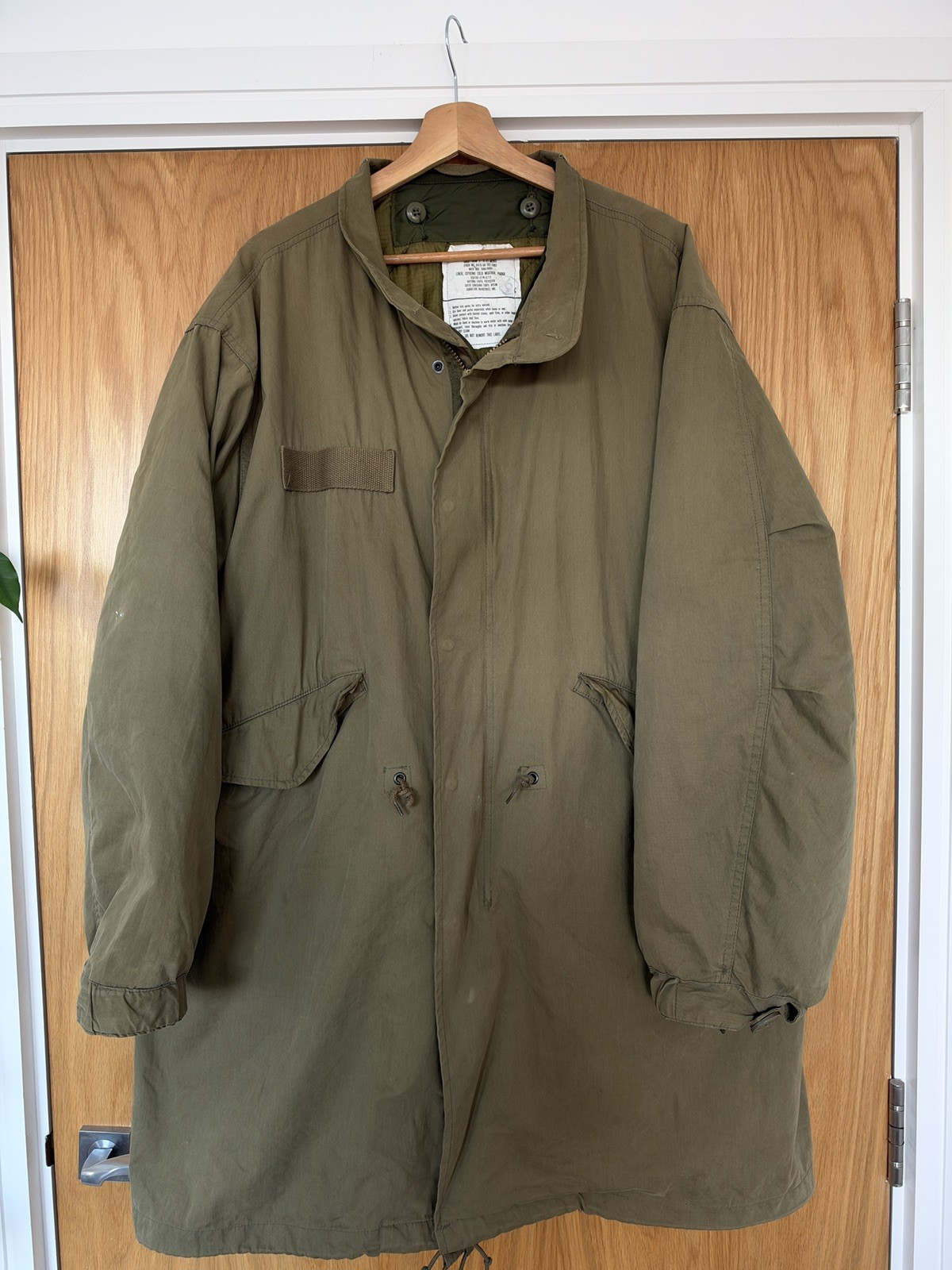 Vintage 1983 US Army M-65 Fishtail Parka with Matching Liner