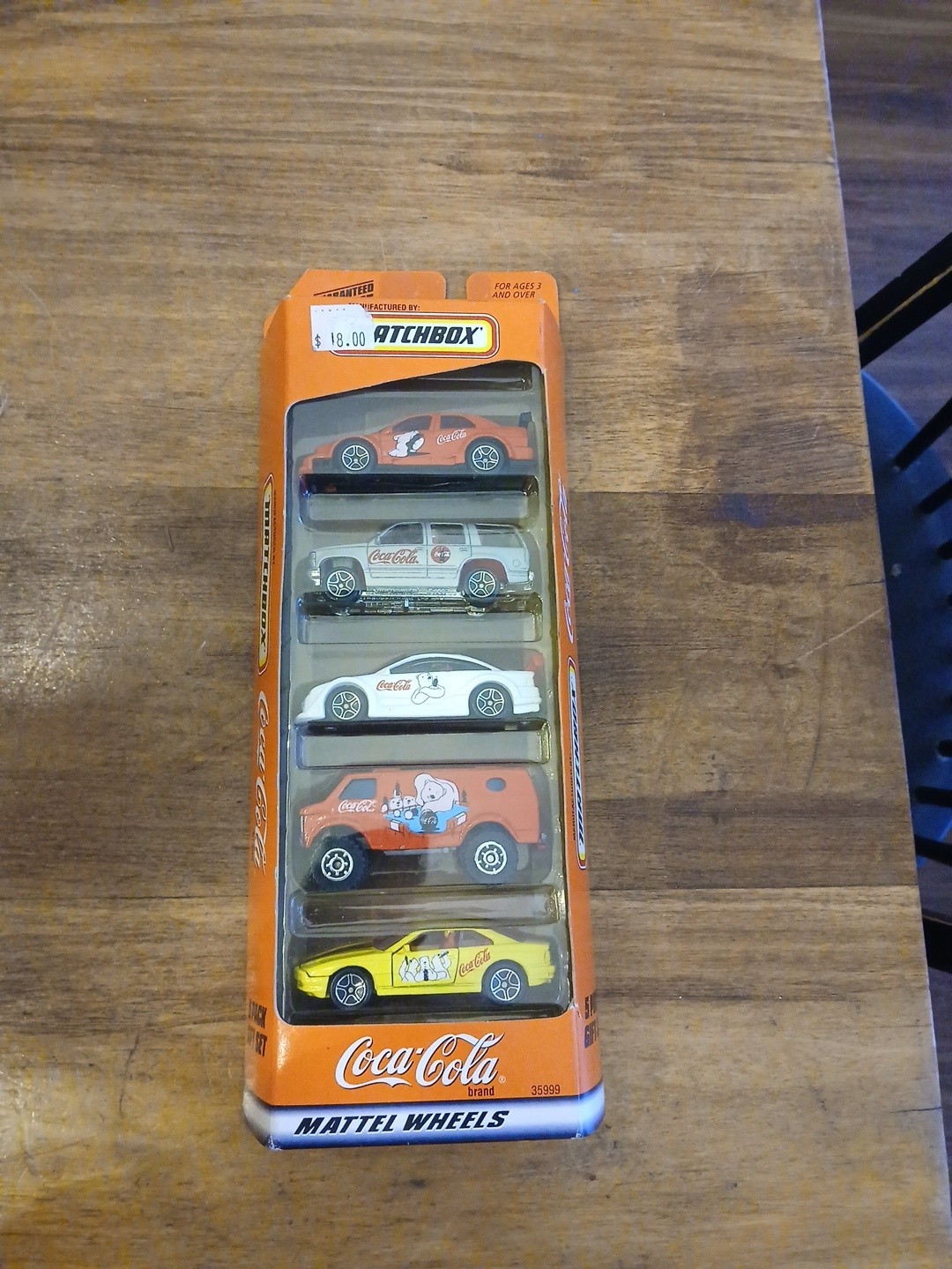 Matchbox Coca-Cola Brand 5 Pack Gift Set Coke Red #35999 Vintage New In Box 1998
