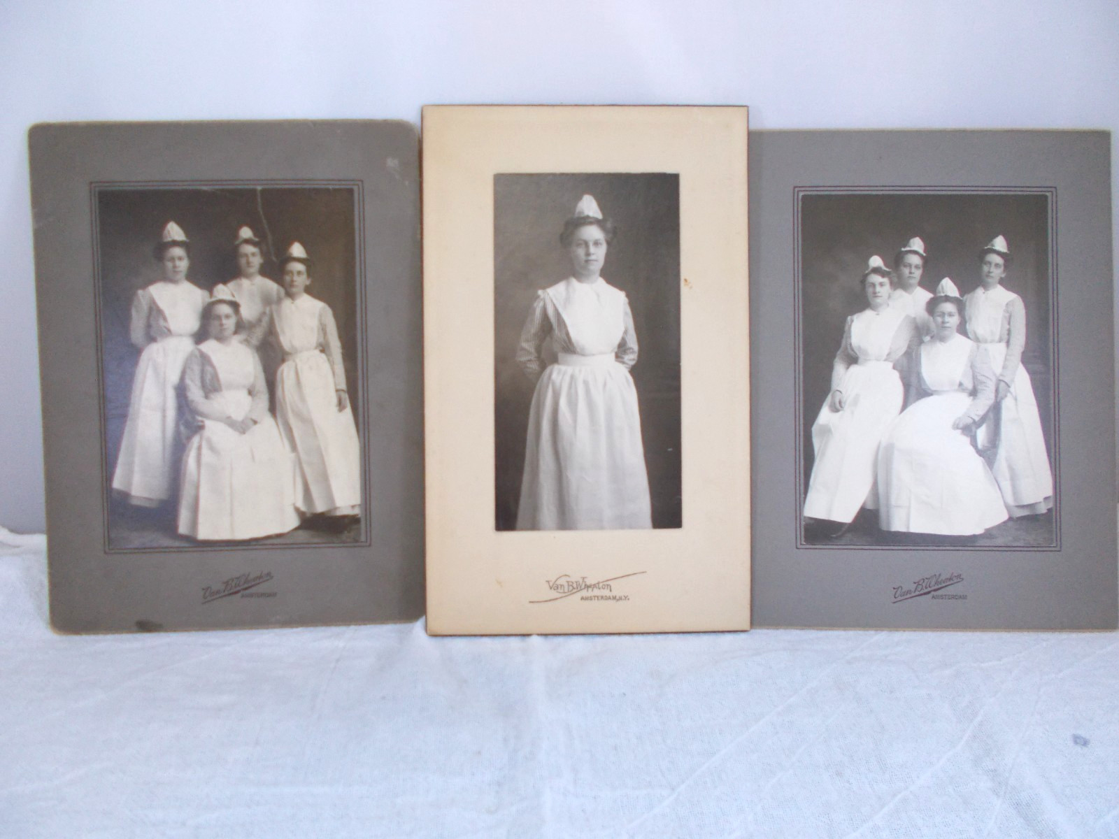 3 Antique 1903 Photgraphs of Nurses