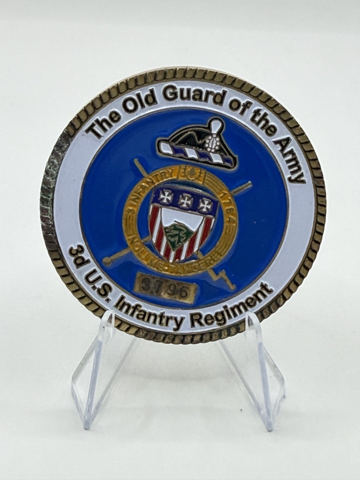 3D US Infantry Regiment Honor Guard Presented for Excellence Challenge Coin