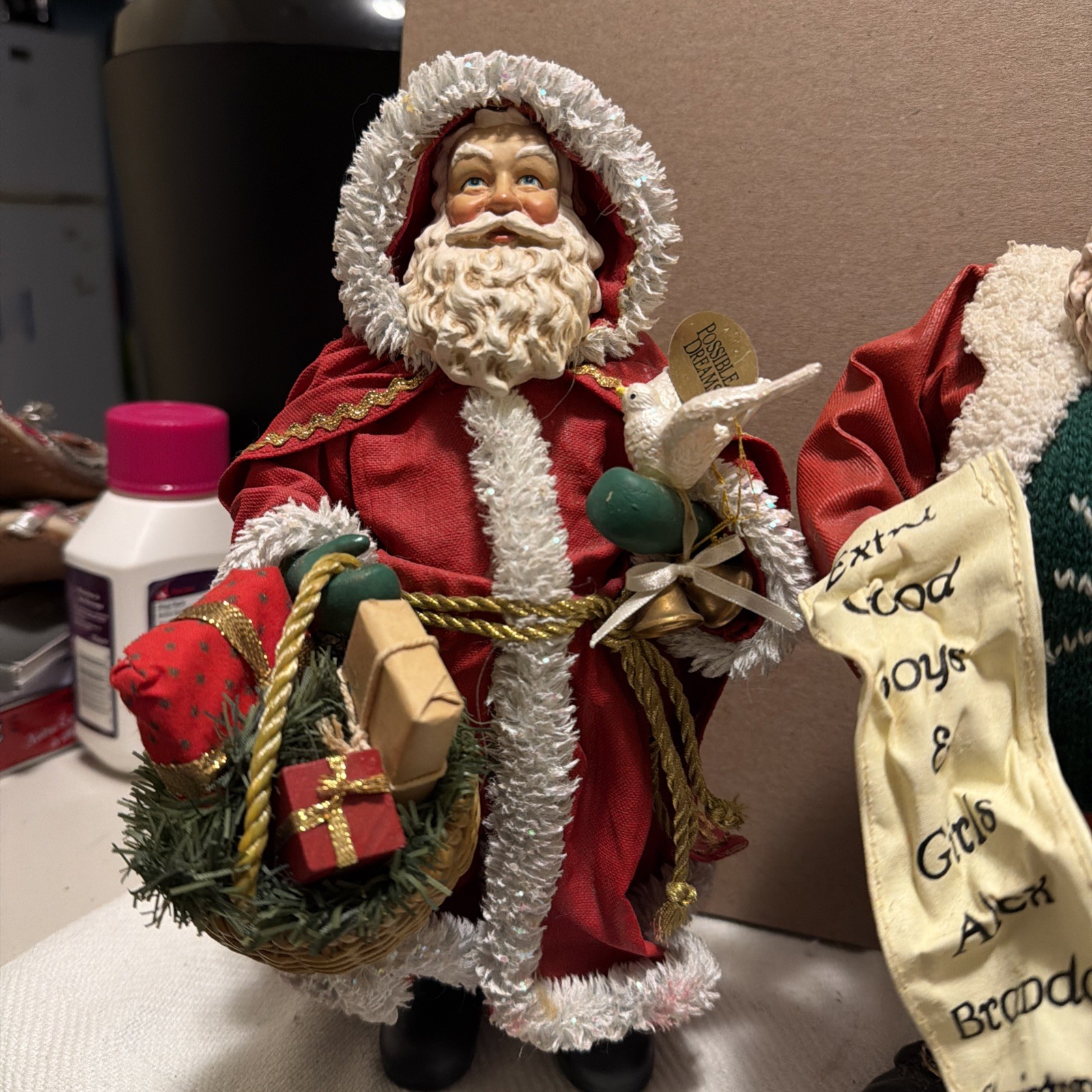 2000 Clothtique Collection Possible Dreams Santa “ and three others 