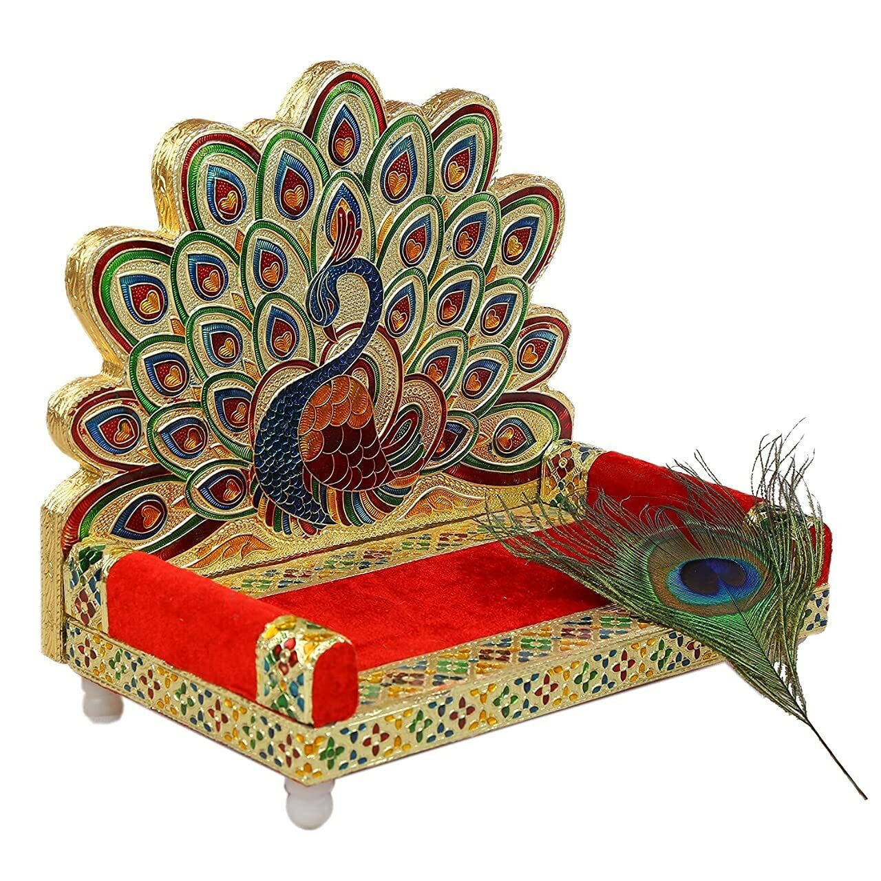 Meenakari Singhasan for Laddu Gopal  Idol