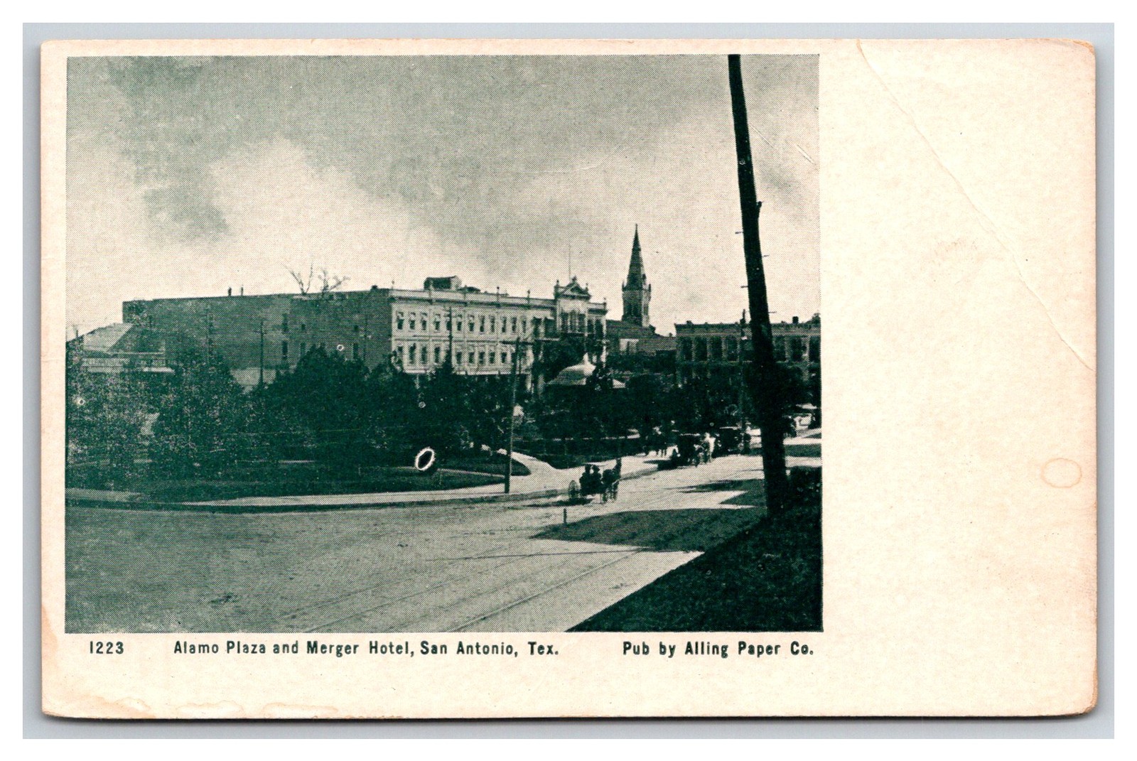 TX SAN ANTONIO Merger Hotel, Alamo Plaza early street view