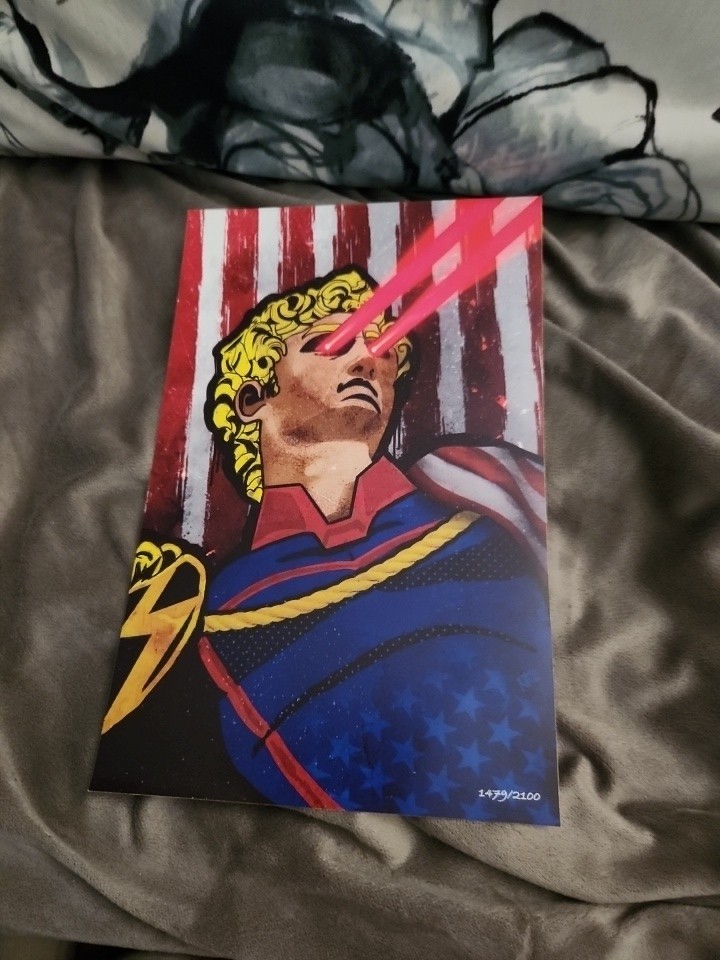Homelander Laser Eyes Roman Statue Homage Art Print ComicTom101 1479 Of 2100