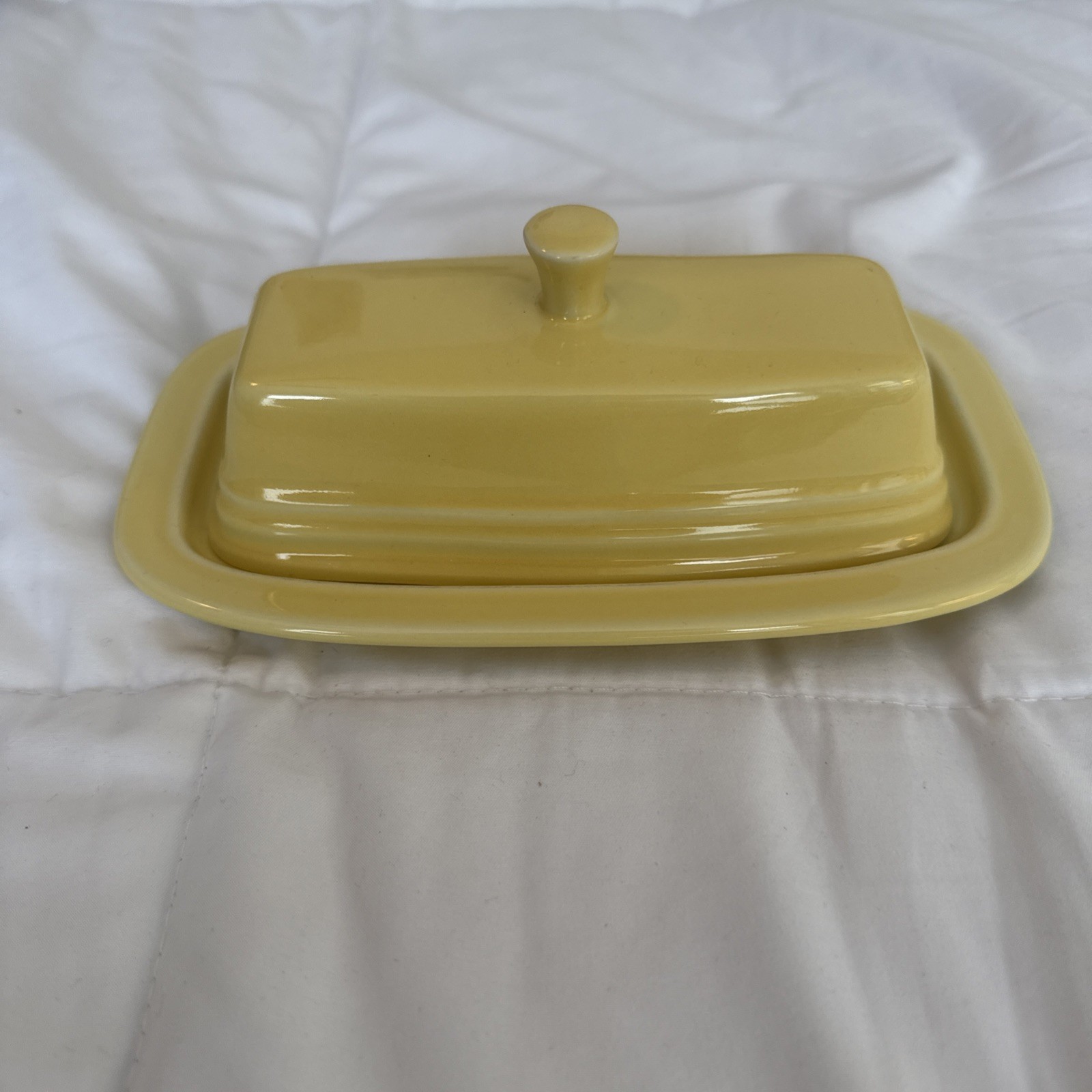 Fiesta Marigold  1/4 Lb Covered Butter Dish