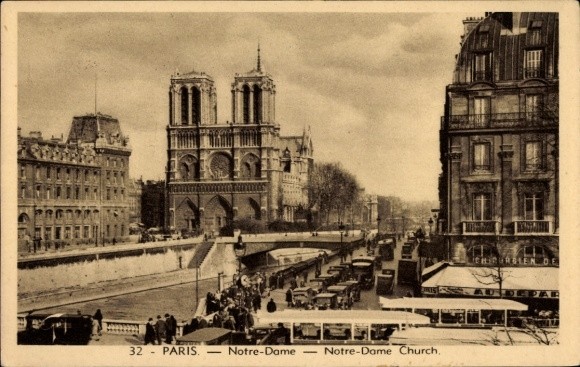 Postcard Paris IV Ile de la Cité, Notre Dame Cathedral - 4987856