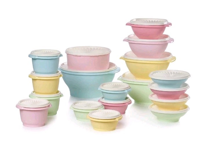Tupperware Heritage Collection 36 Piece Food Small to Medium, Vintage Colors 