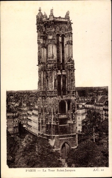 Postcard Paris IV, Tour Saint Jacques - 4975005