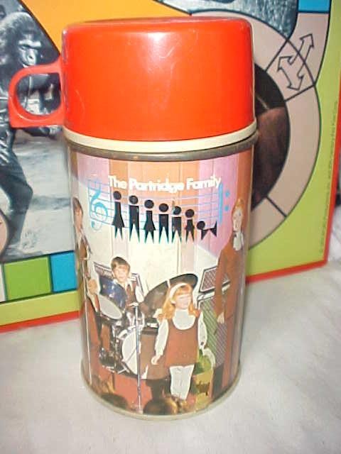 Vintage 1971 ~PARTRIDGE FAMILY~ Metal Lunchbox Thermos Only