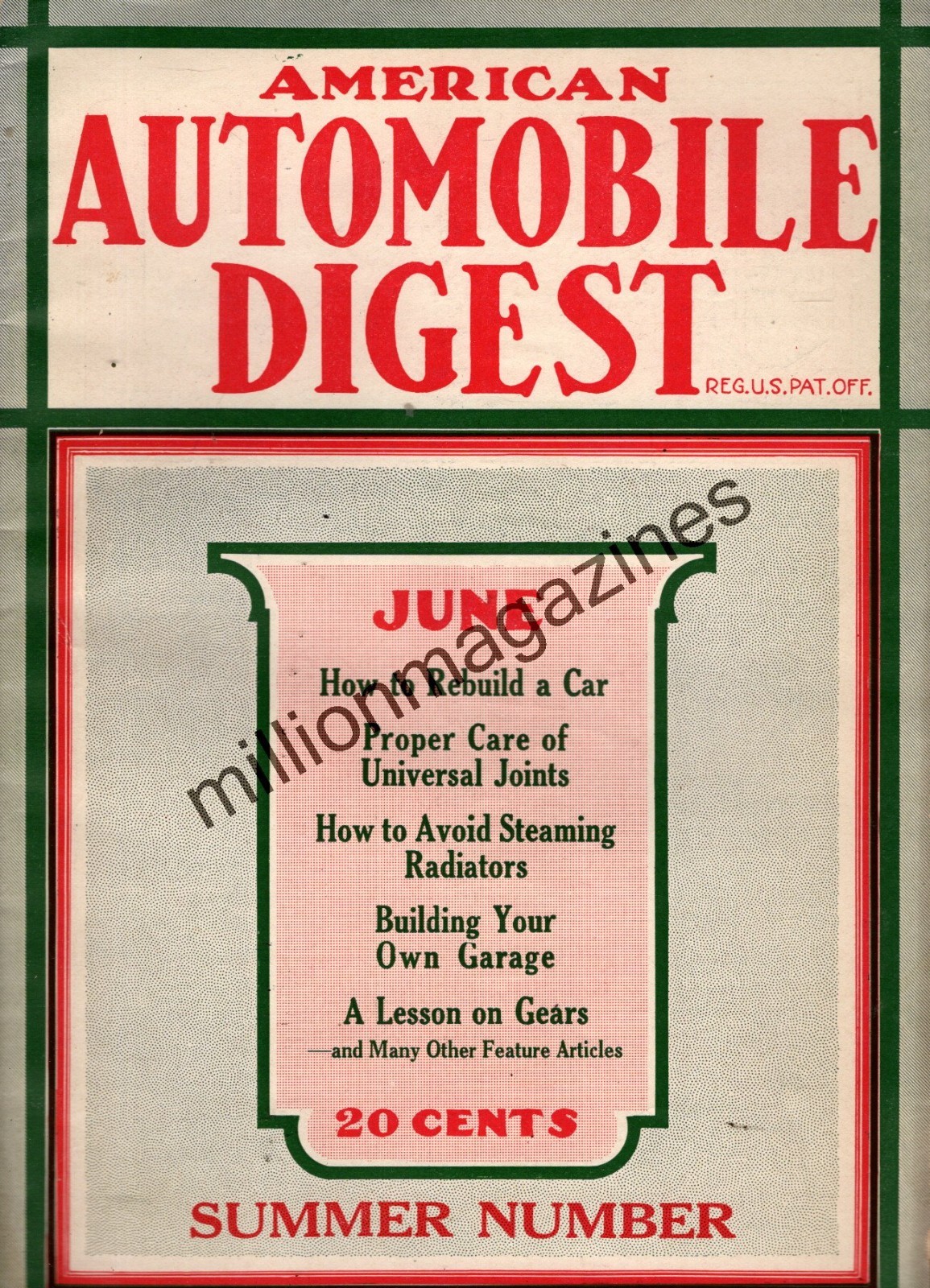 1922 Automobile Digest June - Fordson Tractor; American Steam Car