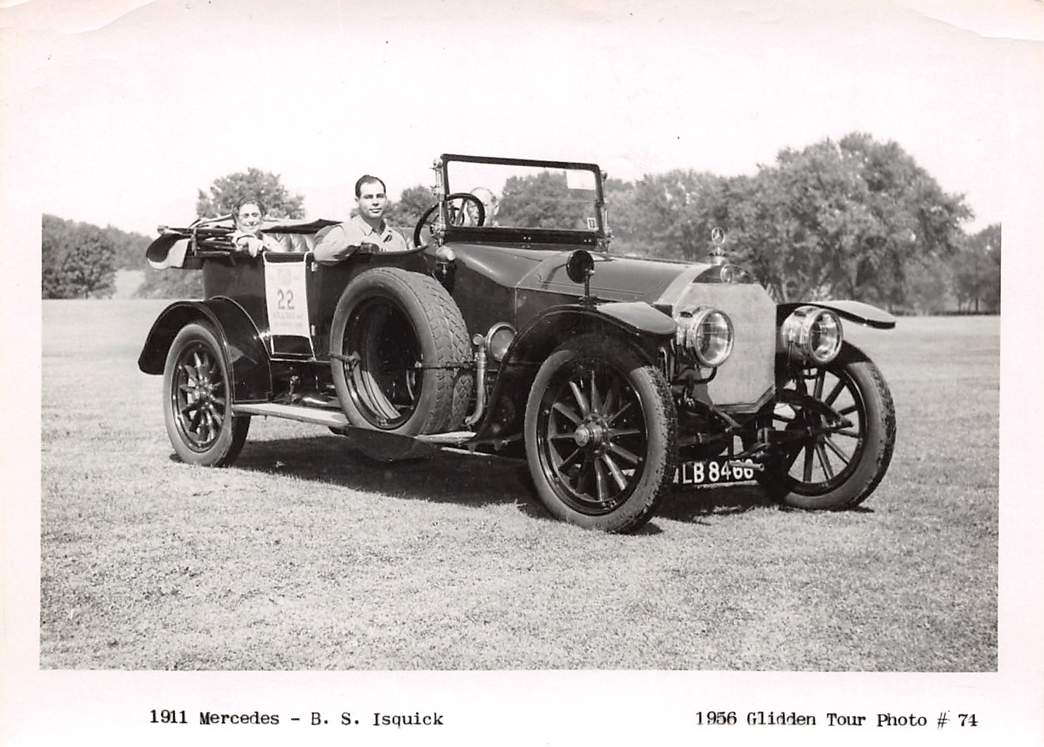 1956 Glidden Tour Photo #17 I S Isquick in His 1911 Mercedes 3 x 5½\