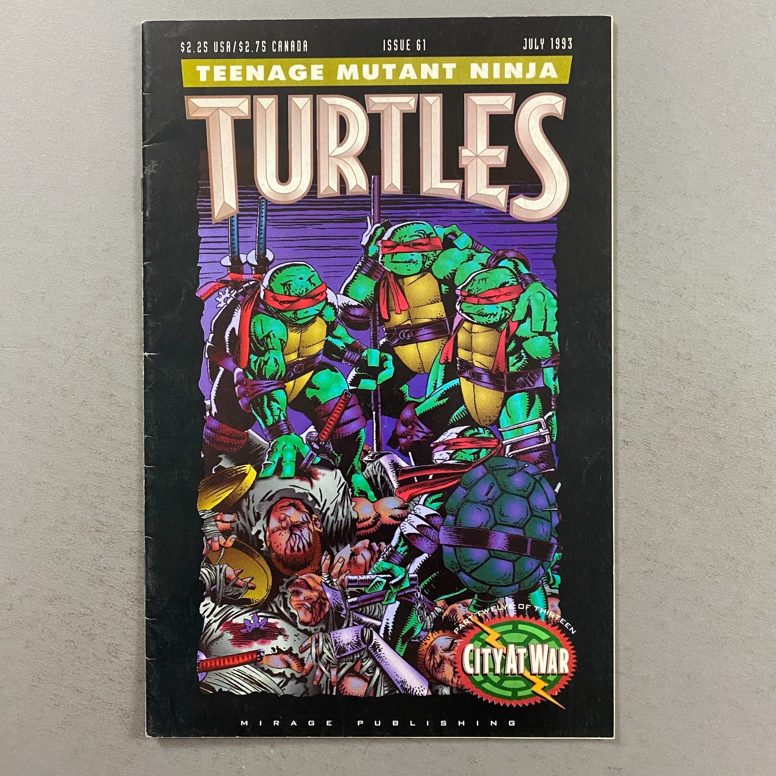 TEENAGE MUTANT NINJA TURTLES 61 TMNT CITY AT WAR (1993, MIRAGE)