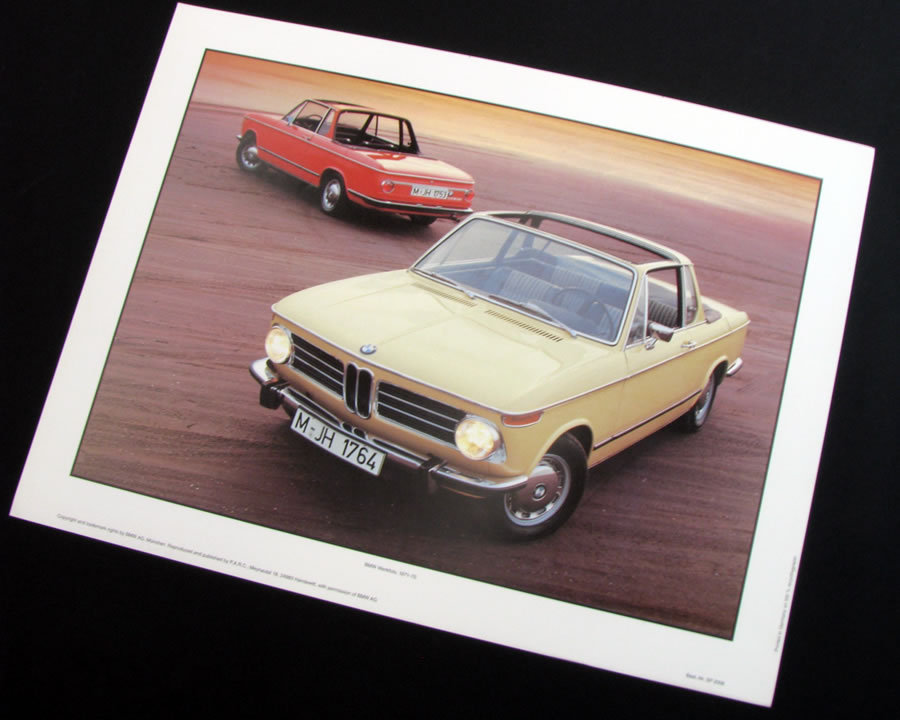 BMW 2002 Baur convertible poster