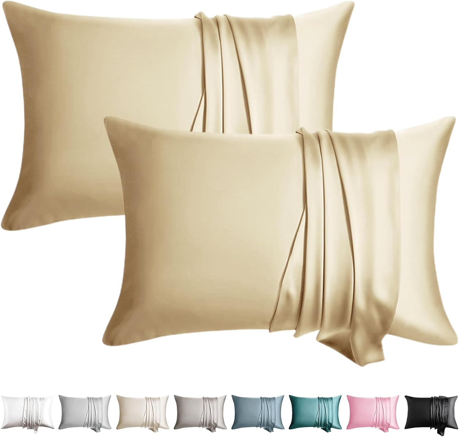 100% Silk Pillowcase for Hair and Skin Toddler Size 2 Pack Mulberry Silk Pillow