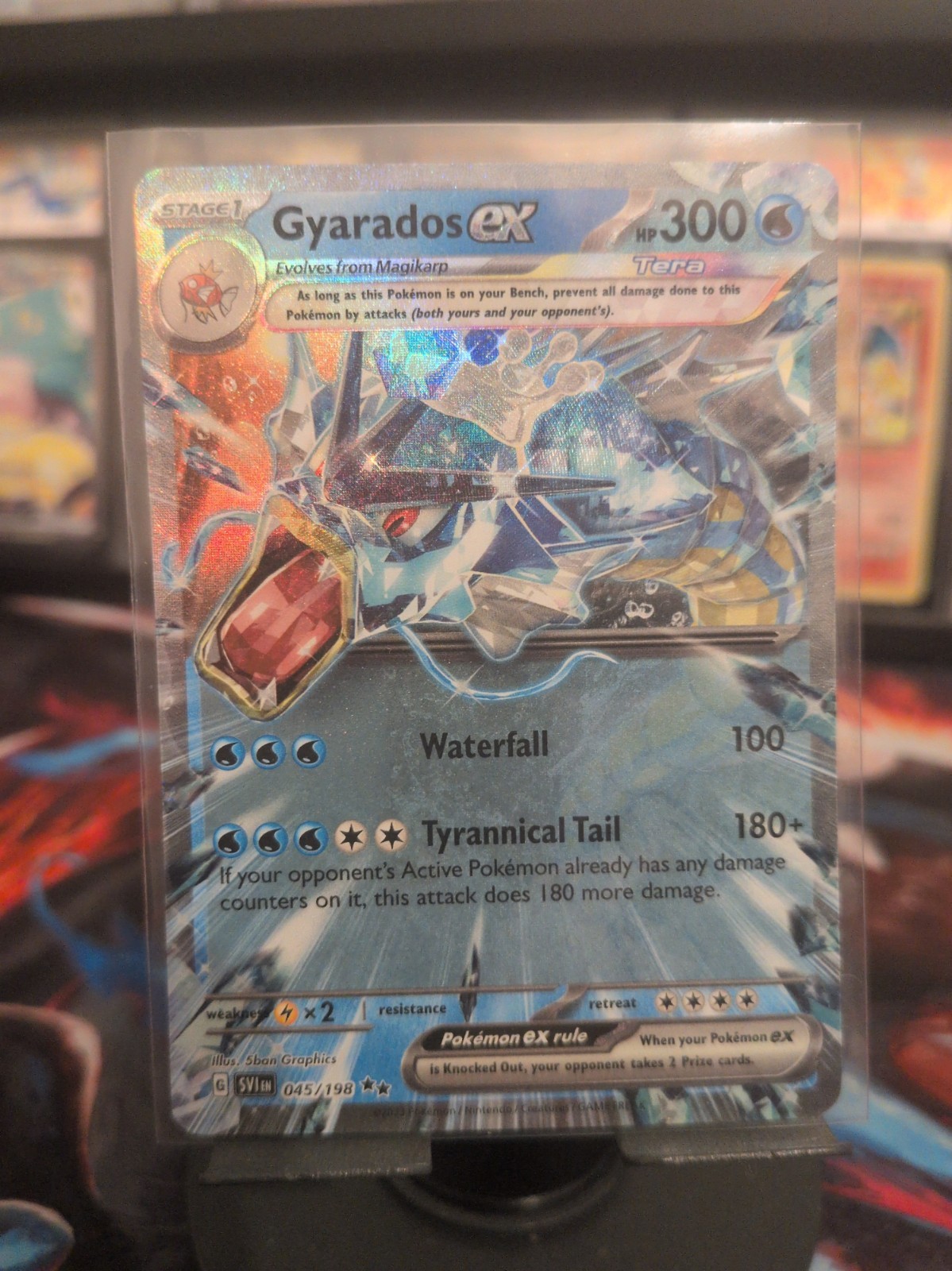 Gyarados ex 045/198 Ultra Rare - Scarlet & Violet Pokemon TCG English - NM