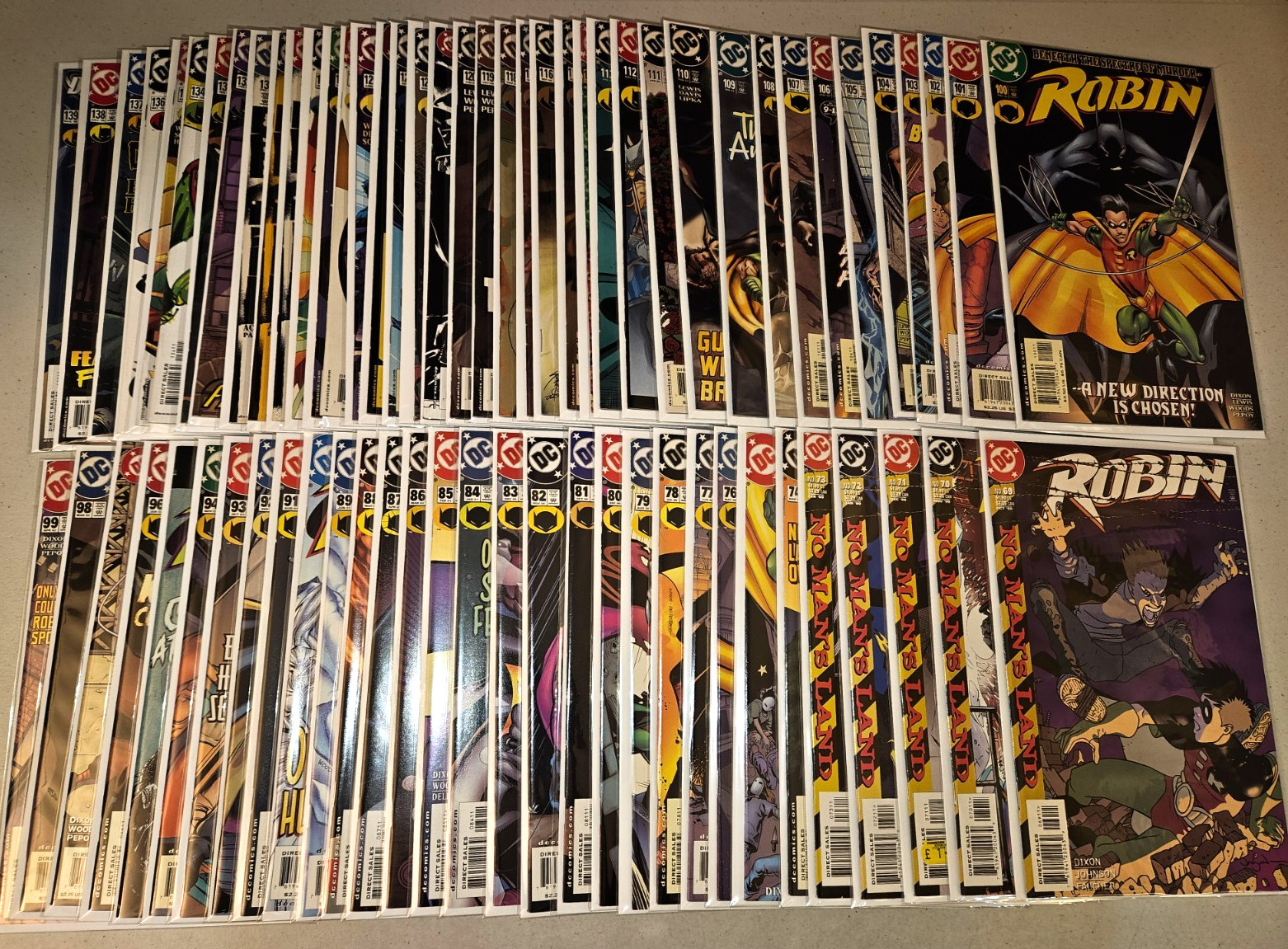 Robin #69-183 (Complete Run of 115 Straight Issues) From 1993 DC 1-183 Series