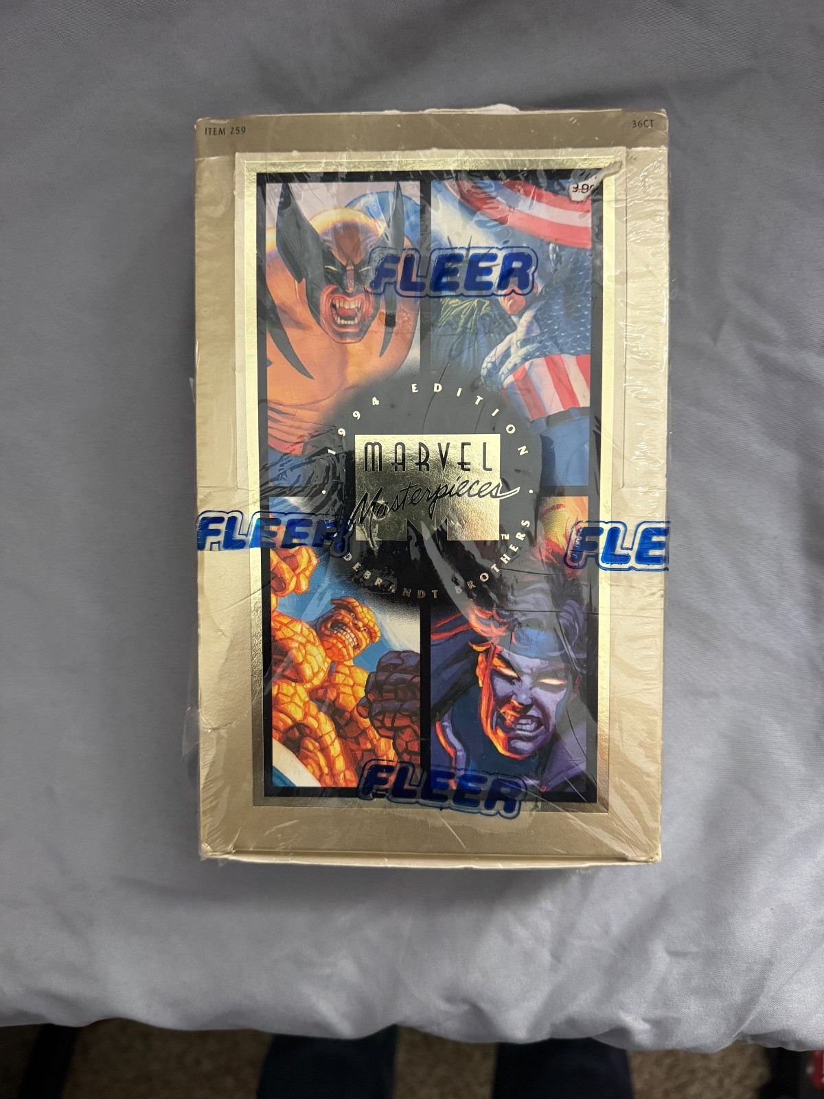 FLEER 1994 Marvel Masterpieces Hildebrandt Bros. Gold Signed Unopened Box Mint