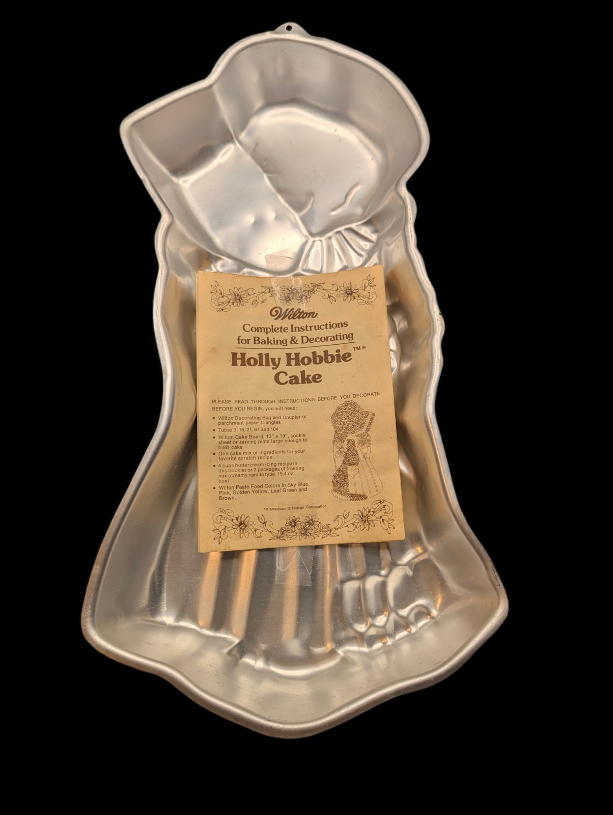 Vintage 1974 Wilton Holly Hobbie Cake Pan – Large Aluminum Character Baking Mold