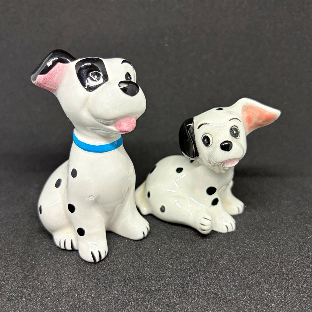 Disney 101 Dalmatians Dalmatian Dog Miniature ceramic figurines 