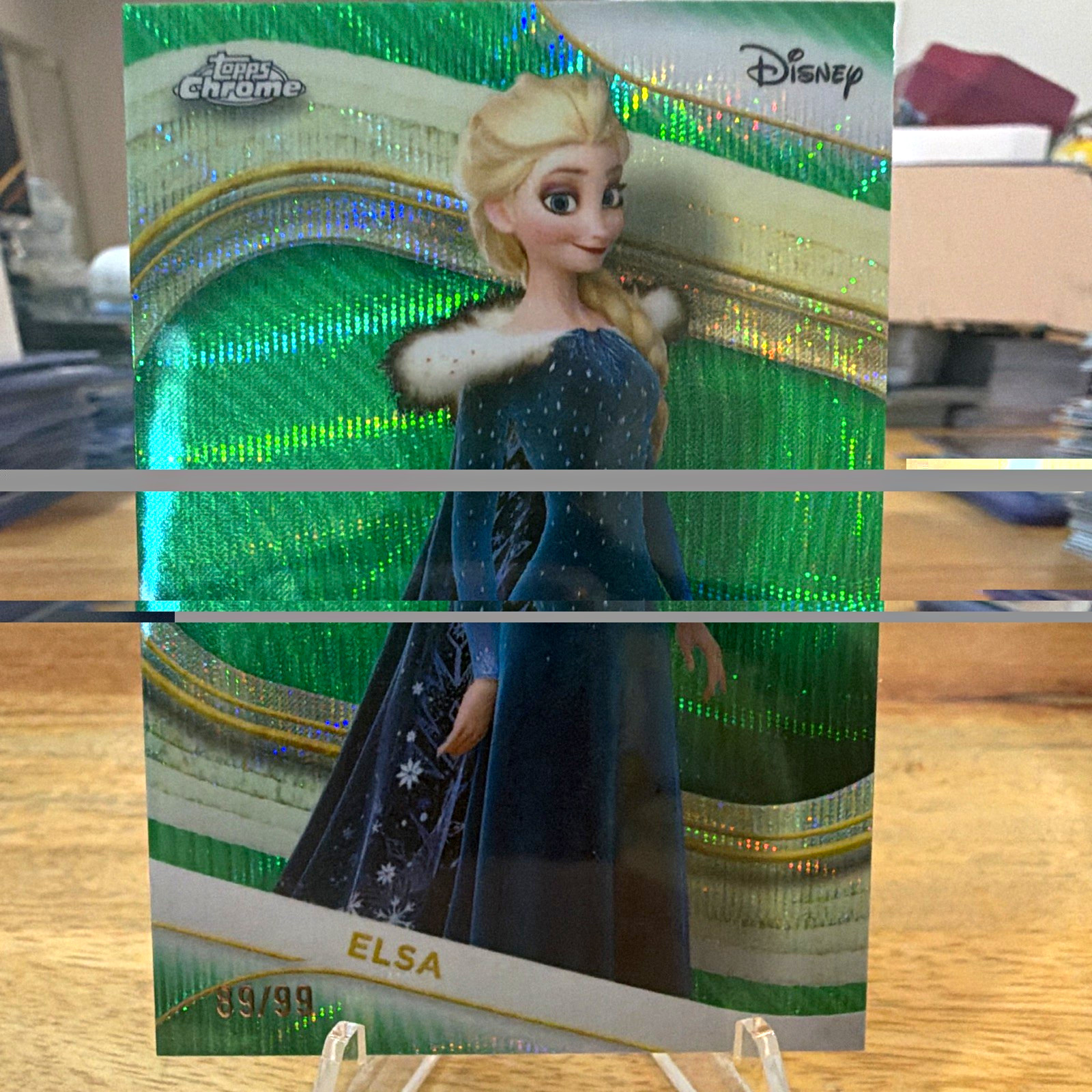 Elsa - 2025 Topps Chrome Disney Frozen #111 Green 39/99