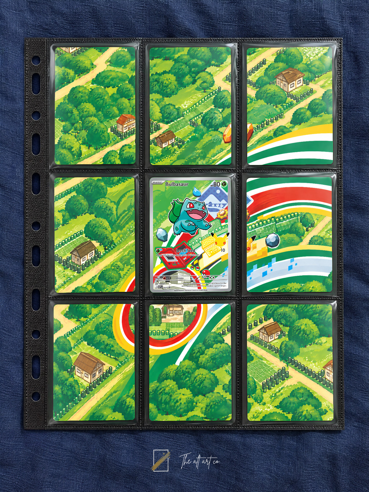 Pokemon Bulbasaur 037 MEP Black Star Promos Extended Art Binder Insert 9-Pocket