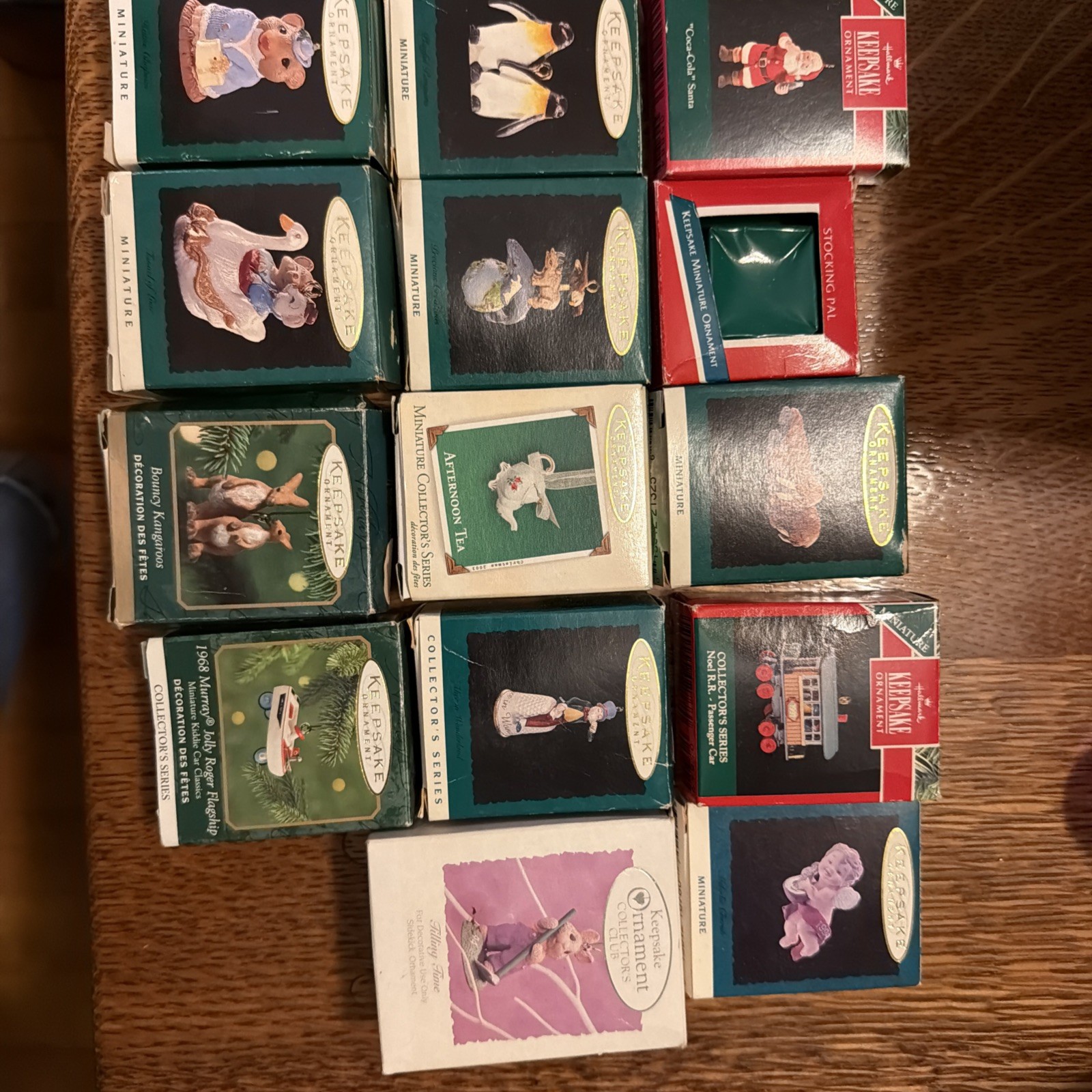 Hallmark Keepsake Miniature Ornaments 14 In All