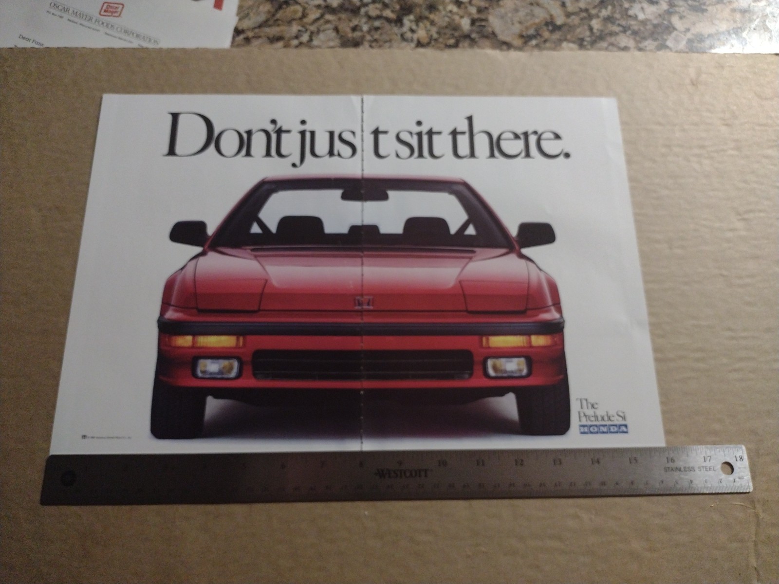 1989-The Honda Prelude Si- Don\'t just sit there- 2 Page Print/AD-Classic